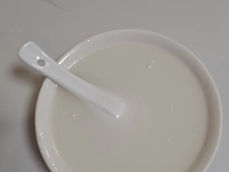 A bowl of smooth almond tea